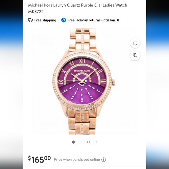 Michael Kors Lauryn Crystal Quartz watch mk3722 - Picture 11 of 12